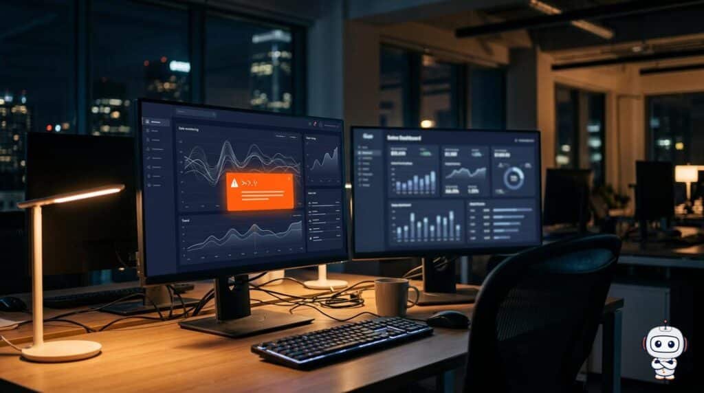 Panel de monitoreo con alertas de pipelines de datos